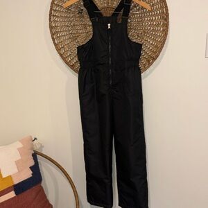 Black kids overall snow pants size medium 8